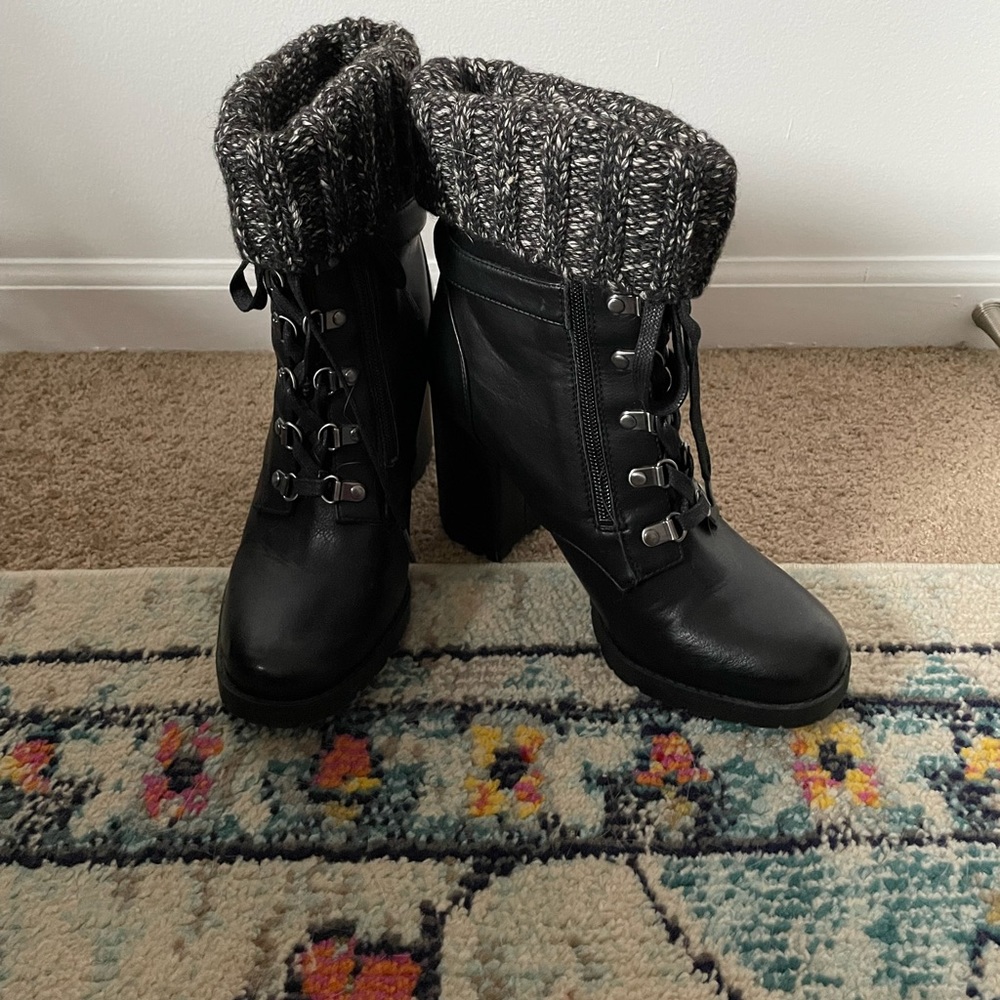 Circus Heeled Lace-Up Boots